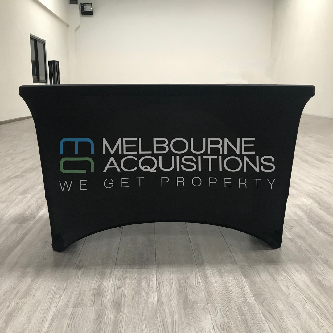 Printed Stretch Table Cover - Promotional Signage