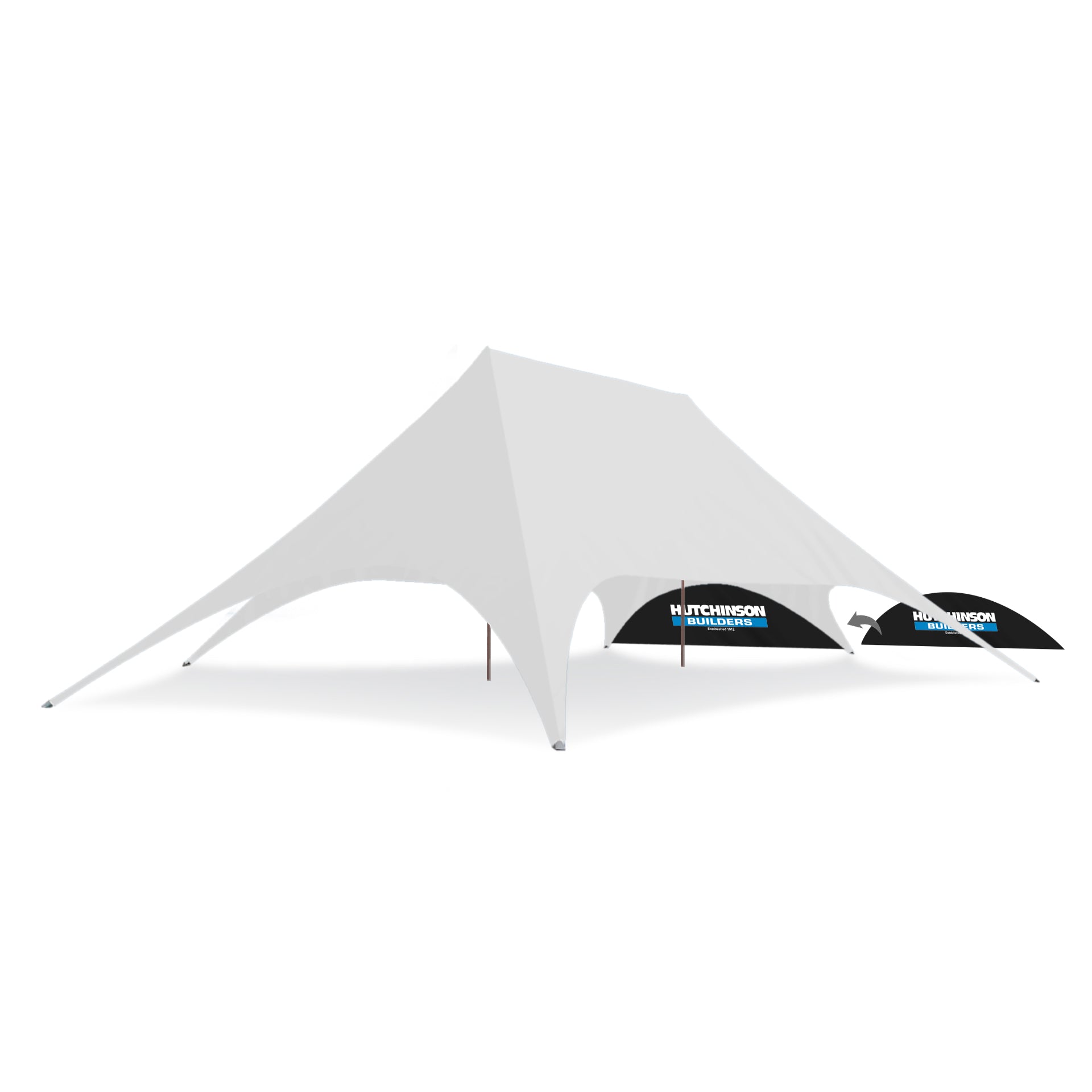 72ft x 46ft Star Shade Custom Walls | Star Tents