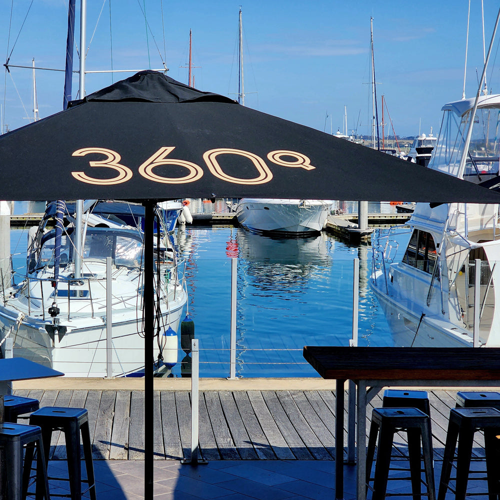 8' x 8' Custom Saville Square | Umbrellas