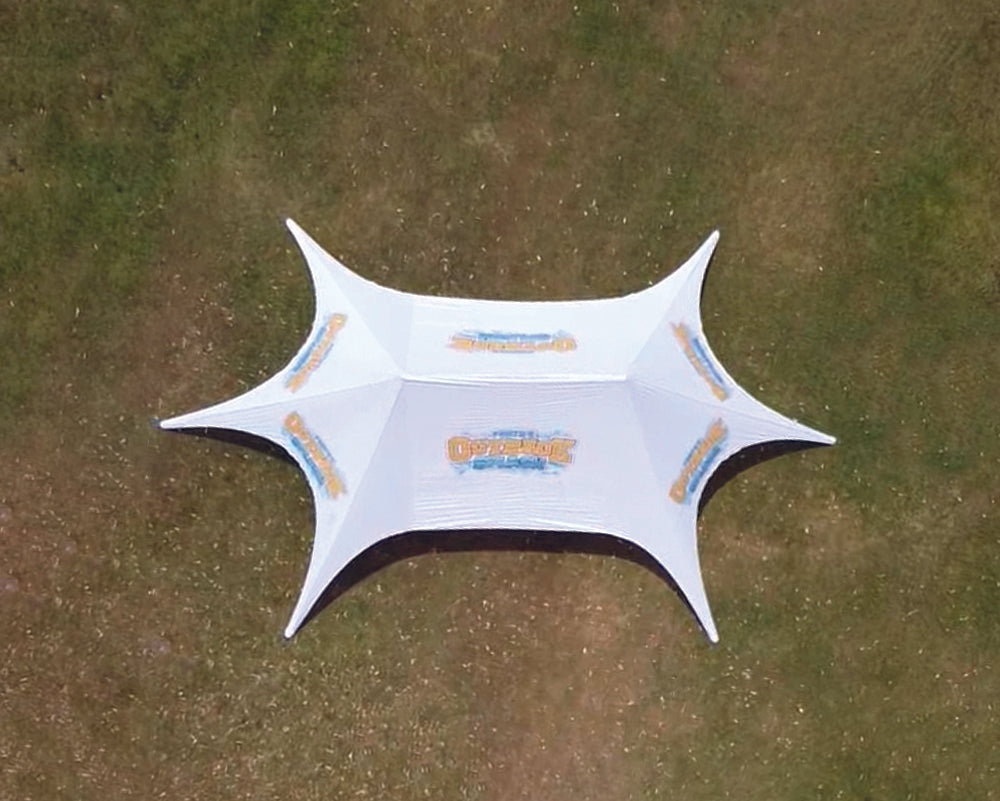 54ft x 34ft Double Pole Custom Star Shade | Star Tents