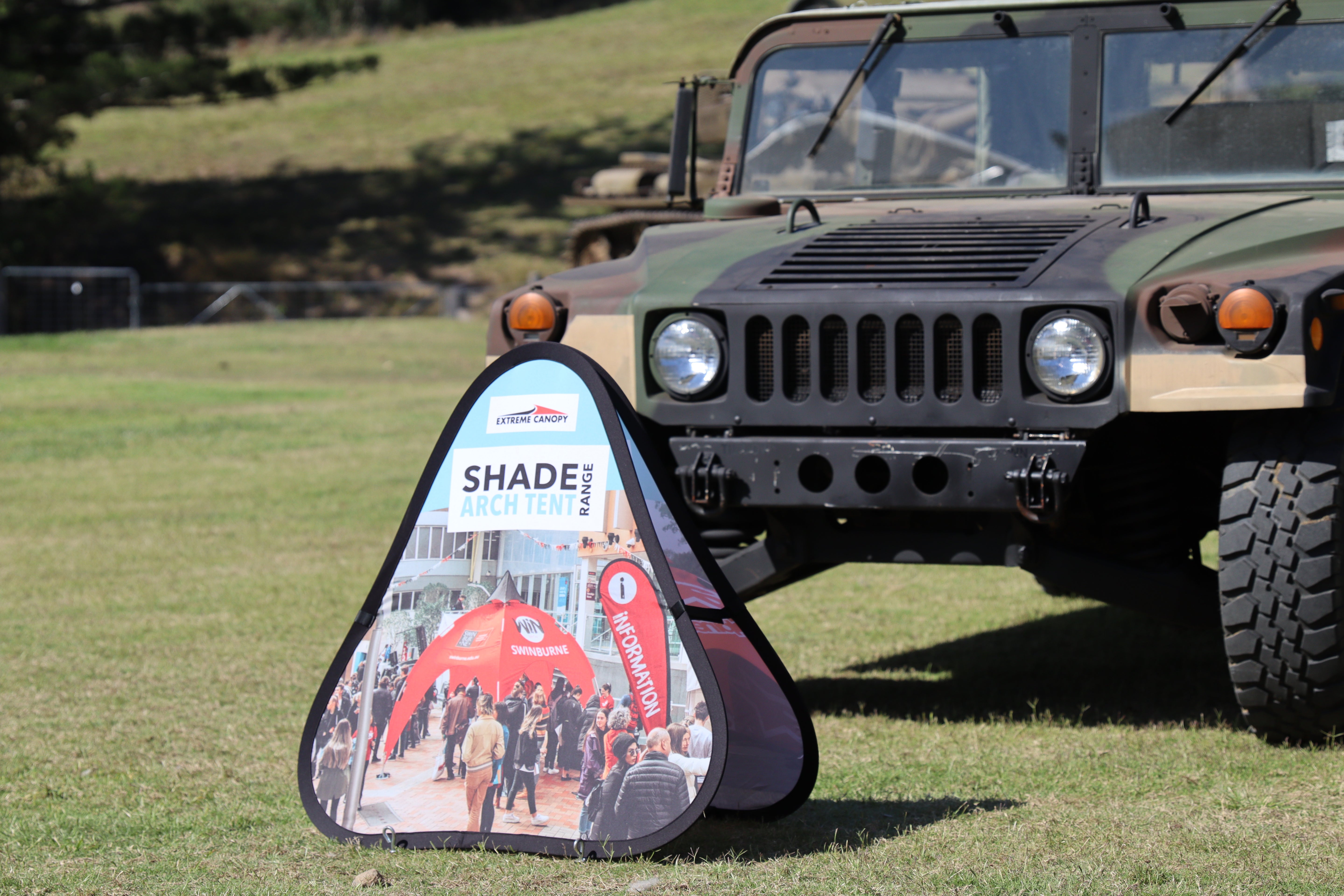 Shuttle Pop Banners - Promotional Signage