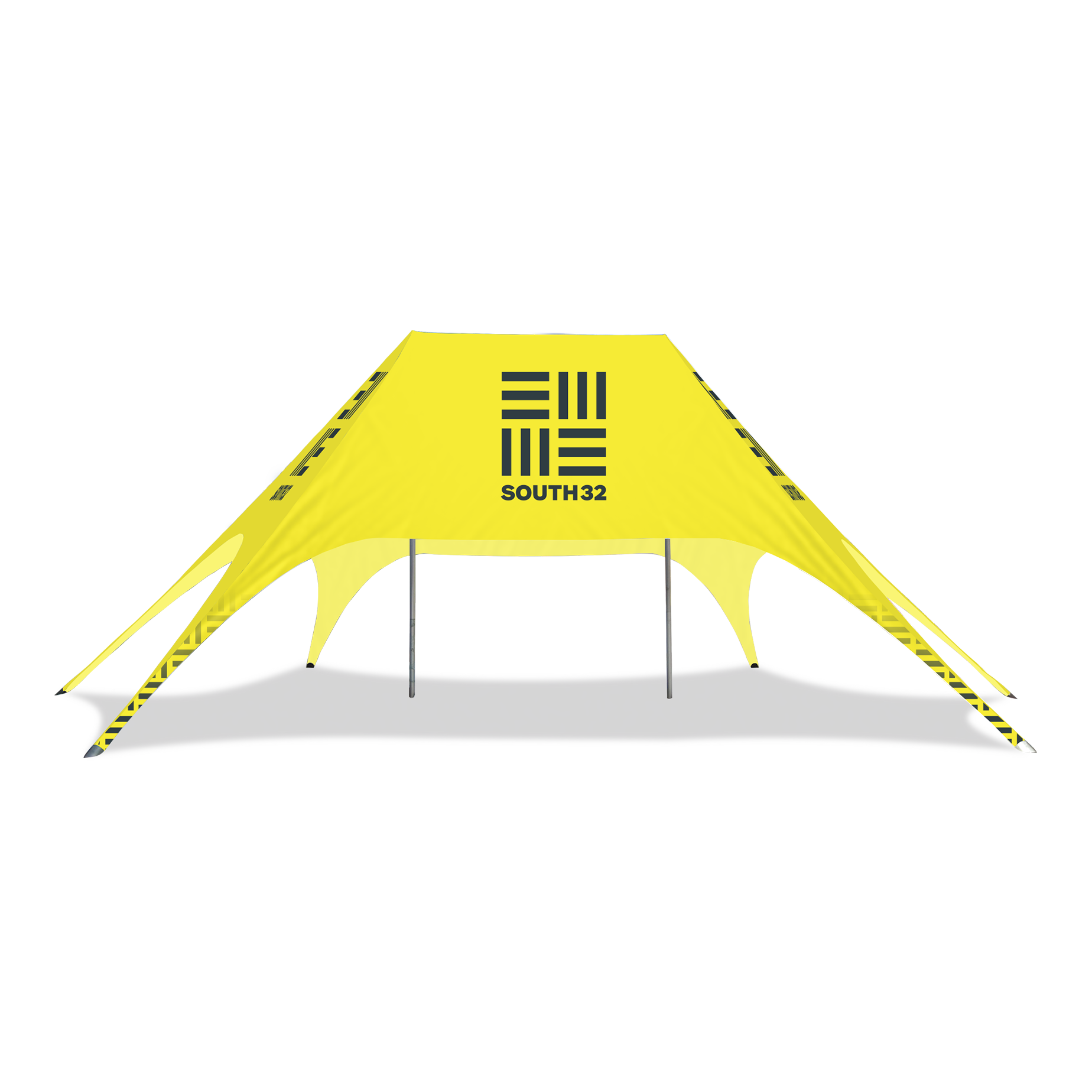 54ft x 34ft Double Pole Custom Star Shade | Star Tents