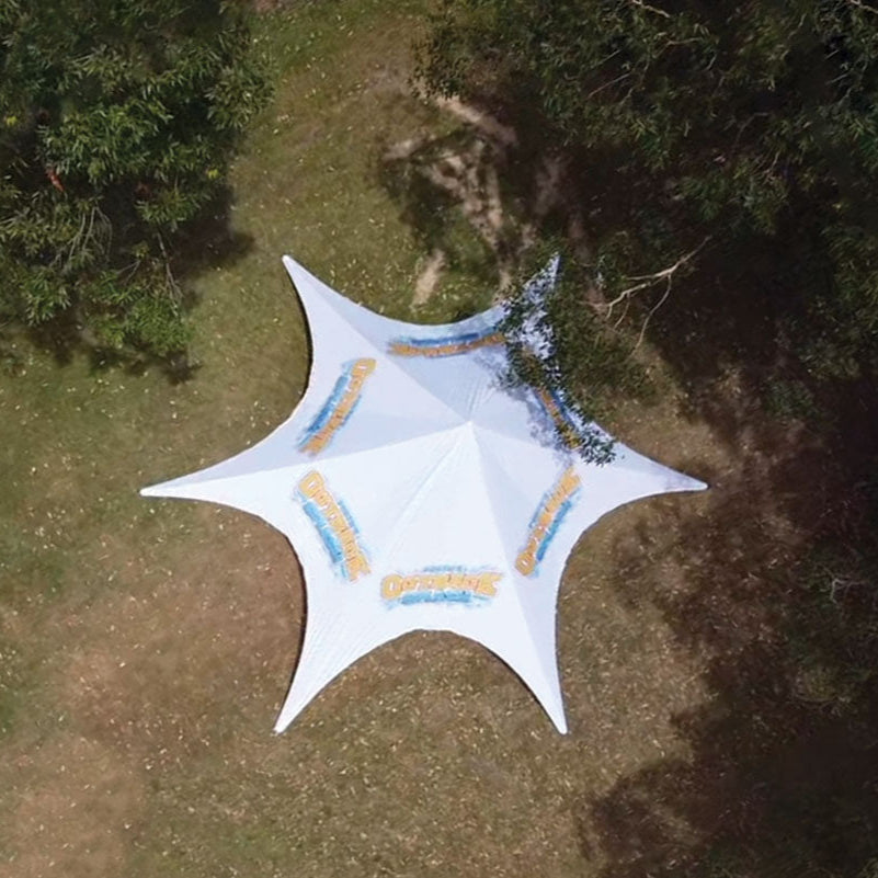 26ft Single Pole Custom Star Shade | Star Tents